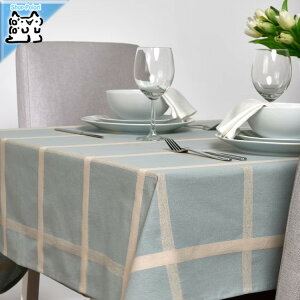 【 IKEA - イケア -】NISSOGA -ニッソーガ- テーブルクロス ブルー 145x240 cm (605.550.49)