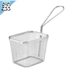 【 IKEA - イケア -】GRILLTIDER -グリルティデル- サービングバスケット ステンレススチール (005.908.85)