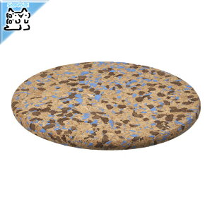 【 IKEA - イケア -】HEAT -ヒート- 鍋敷き コルク 模様入り/ライトブルー 19 cm (306.110.56)