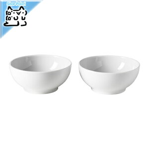 【 IKEA - イケア -】IKEA 365+ ボウル 丸縁 ホワイト 9cm 2ピース (602.829.97)