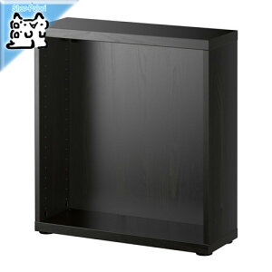 【 IKEA - イケア -】BESTA -ベストー- シェルフ 隙間収納 フレーム ブラックブラウン 60x20x64 cm (002.459.60)