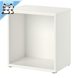 【IKEA -イケア-】BESTA -ベストー- シェルフ テレビ台 フレーム ホワイト 60x40x64 cm (102.458.51)