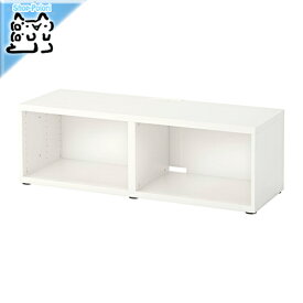 【IKEA -イケア-】BESTA -ベストー- シェルフ テレビ台 フレーム ホワイト 120x40x38 cm (102.945.25)