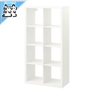 【 IKEA - イケア -】 棚 KALLAX - カラックス - オープンシェルフ ユニット ホワイト 77x147 cm (203.51…