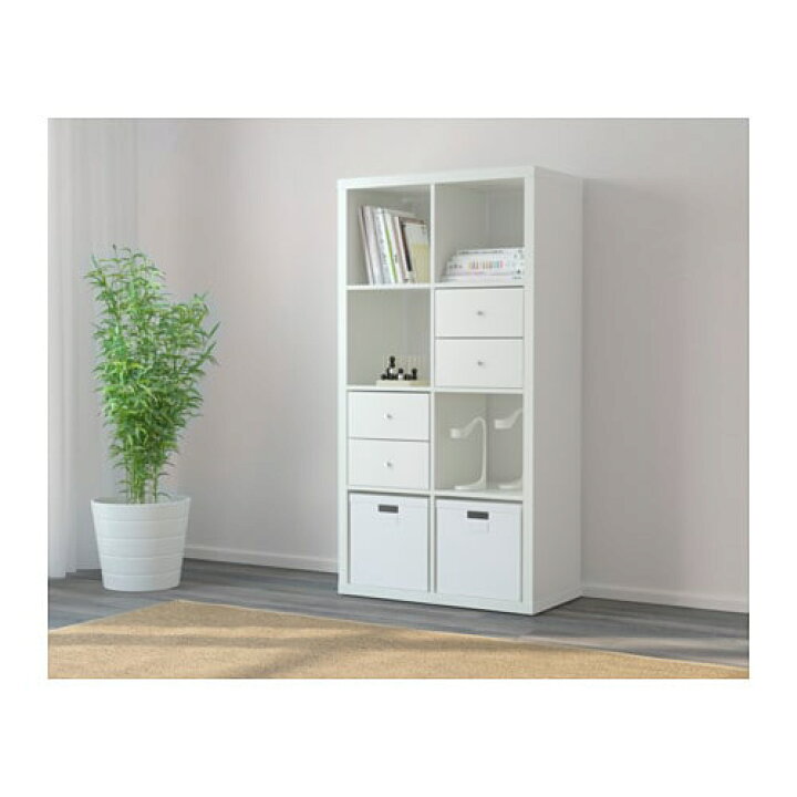 【IKEA Original】KALLAX -カラックス- シェルフユニット ホワイト 77x147 cm Shop-Polori  