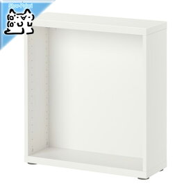 【IKEA -イケア-】BESTA -ベストー- シェルフ/隙間収納　フレーム ホワイト 60x20x64 cm 多目的ラック (402.459.20)