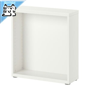 【 IKEA - イケア -】BESTA -ベストー- シェルフ/隙間収納 フレーム ホワイト 60x20x64 cm 多目的ラック (402.459.20)