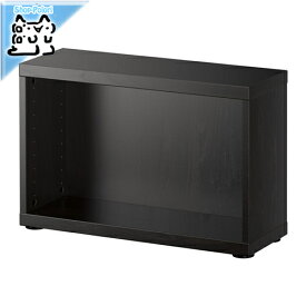【IKEA -イケア-】BESTA -ベストー- シェルフ/テレビ台　フレーム ブラックブラウン 60x20x38 cm (402.459.58)