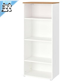 【IKEA -イケア-】SKRUVBY -スクルーヴビー- 本棚 ホワイト 60 x 140 cm (405.088.55)