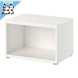 【IKEA -イケア-】BESTA -ベストー- シェルフ テレビ台 フレーム ホワイト 60x40x38 cm (502.458.49)