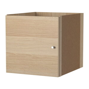 【 IKEA - イケア -】KALLAX -カラックス- シェルフユニット インサート 扉 ホワイトステインオーク調 33x33 cm (603.629.13)