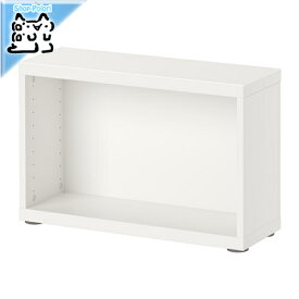 【IKEA -イケア-】BESTA -ベストー- シェルフ/テレビ台 フレーム ホワイト 60x20x38 cm (802.459.18)