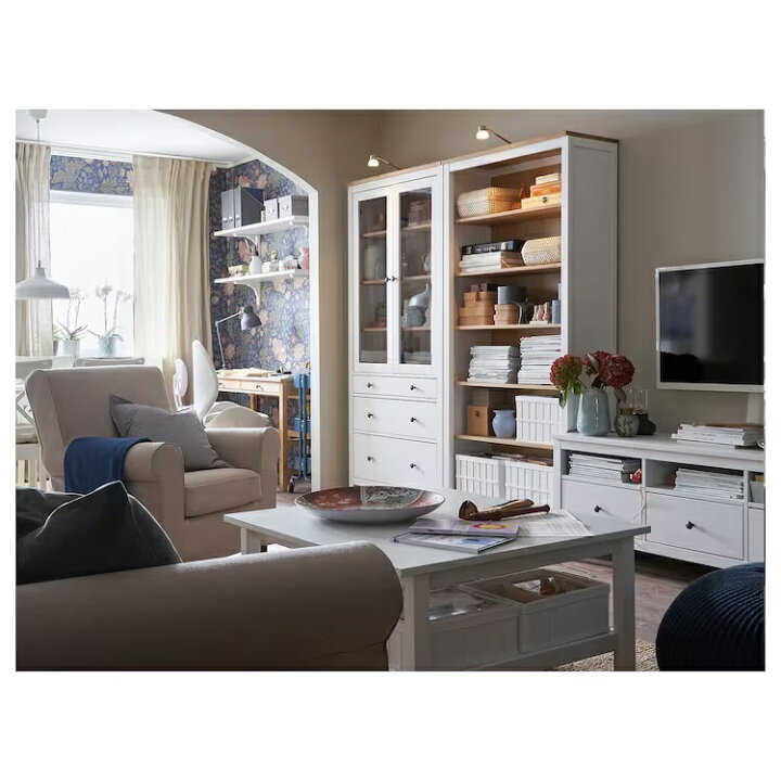 楽天市場】【 IKEA - イケア -】HEMNES -ヘムネス- 本棚 ホワイト 