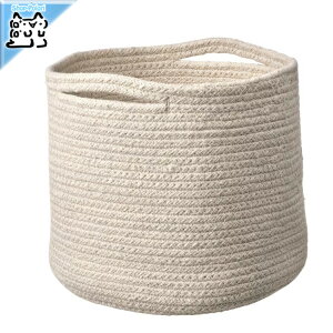 【 IKEA - イケア -】TJABBIG -シャッビグ- バスケット ナチュラル 25x23 cm (105.325.69)