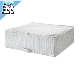 【IKEA -イケア-】STUK -ストゥーク- 収納ケース ボックス ホワイト グレー 55x51x18 cm (203.095.74)