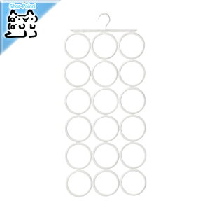 【 IKEA - イケア -】KOMPLEMENT -コムプレメント- マルチユースハンガー ホワイト ネクタイ・ベルト・スカーフ用ハンガー (203.872.08)