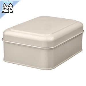 【 IKEA - イケア -】PLOGFARA - プローグフォーラ - 収納ボックス ふた付き ライトベージュ 22x16x8 cm (305.432.13)