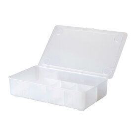 【IKEA -イケア-】GLIS -グリース- ふた付きボックス　透明　プラスチック　34×21×8 cm (802.831.04)