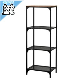 【IKEA -イケア-】FJALLBO -フィエルボ- 書棚 本棚 シェルフユニット ブラック 50x136 cm (903.421.98)
