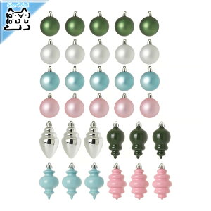 �y IKEA - �C�P�A -�zVINTERFINT - ���B���e���t�B���g - �c���[�I�[�i�����g32�_�Z�b�g �{�[���I�[�i�����g �`�~�b�N�X/�~�b�N�X�J���[ 32 �s�[�X �N���X�}�X �C���e���A �f�R���[�V���� (206.046.69)