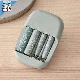 【IKEA -イケア-】LADDA -ラッダ- 充電式電池 HR03 AAA (単4形) 1.2V 750mAh 4 ピース (905.098.19)
