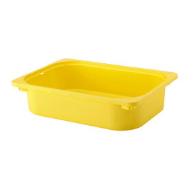 【IKEA -イケア-】TROFAST -トロファスト- 収納ボックス イエロー Sサイズ 42x30x10 cm (103.080.04)