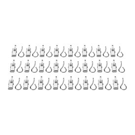 【 IKEA - イケア -】RIKTIG -リクティーグ- カーテンフック クリップ付き 24ピース (602.122.02)