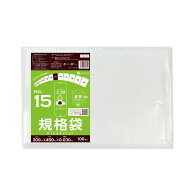【バラ販売】FC-15bara 規格袋 15号 0.030mm厚 透明 100枚/ポリ袋 袋 保存袋 食品袋 平袋 食品用 検食 厨…