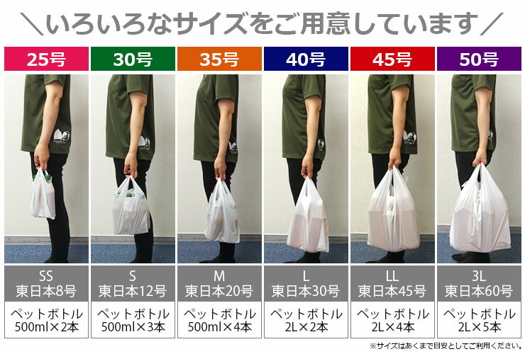 楽天市場】【小箱販売】RSK-35kobako レジ袋 薄手タイプ 西日本35号