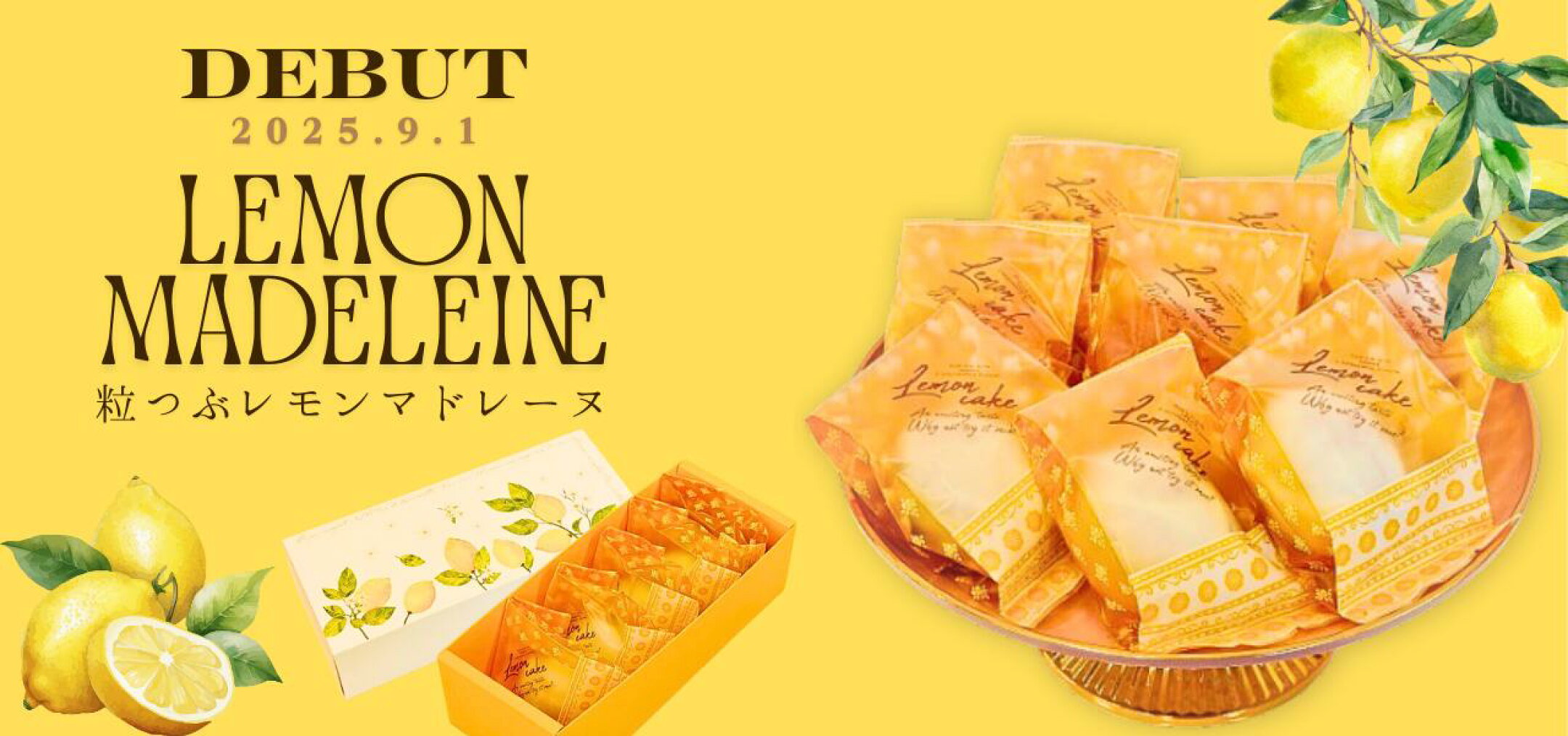 新発売★粒つぶレモンマドレーヌはこちらから