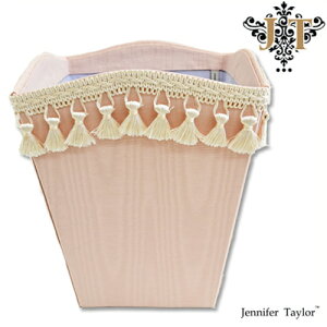 ジェニファーテイラー【送料無料】【シノン】ダストボックス Jennifer Talor Chinon モダン柄 ピンク タッセル エレガント カルトナージュ ゴミ箱 アメリカ 輸入 インテリア 小物入れ 収納 新生活