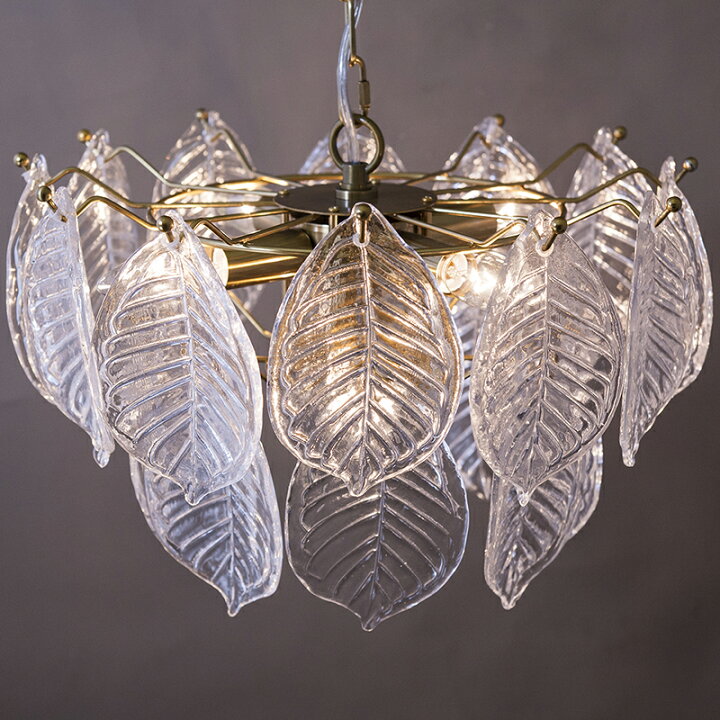楽天市場】【送料無料】モダンガラスシャンデリア Leaves (リーブス  