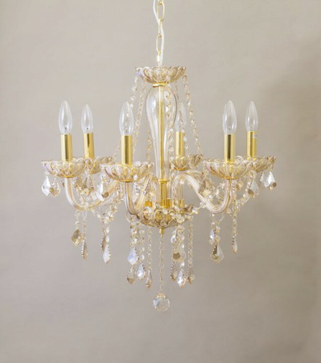 楽天市場】【送料無料】クリスタル シャンデリア［LEON］6灯 ＜E12  