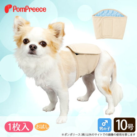 【ポンポリース】(1枚入)◎おためしオス用洗えるシーシーおむつ