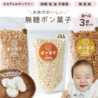 赤ちゃん 無添加 おやつ グルテンフリー ノンオイル 無添加 無糖 離乳食 3個セット ポン菓子 ぽん菓子 45…