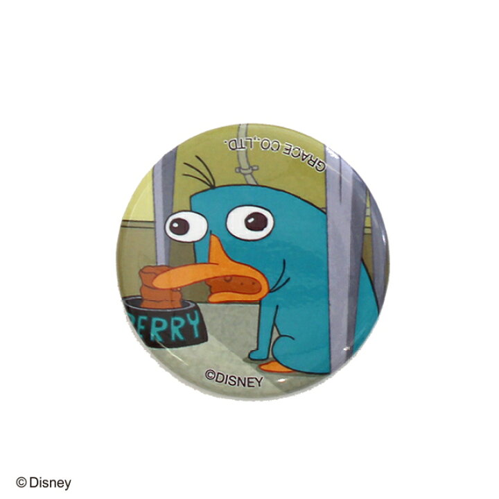 楽天市場 ディズニー フィニアスとファーブ カモノハシペリー 缶バッジ パニカムトーキョー 楽天市場店