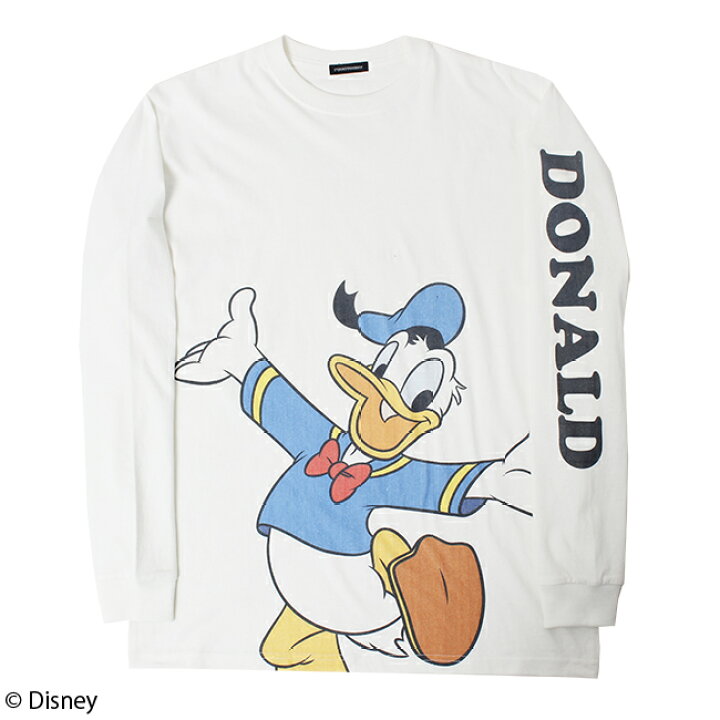 楽天市場 Disney ディズニー ドナルドダック ロングスリーブtシャツ パニカムトーキョー 楽天市場店