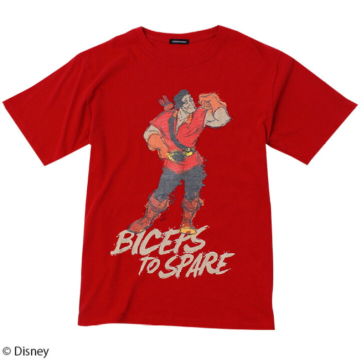 楽天市場】【Disney(ディズニー)/美女と野獣】ガストン/Tシャツ 
