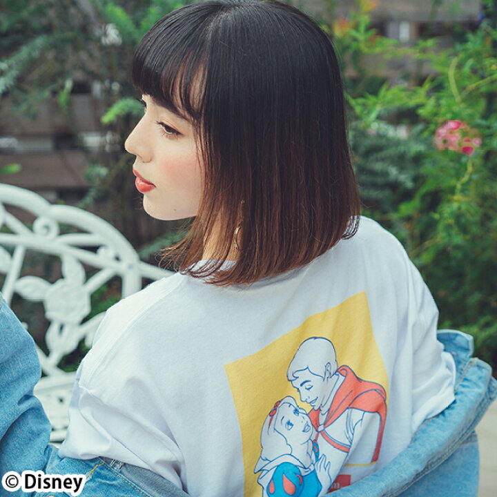 楽天市場 ディズニー 白雪姫 ディズニープリンセス バックプリント オーバーサイズｔシャツ 白雪姫 Poneycomb Chouchou パニカムトーキョー 楽天市場店