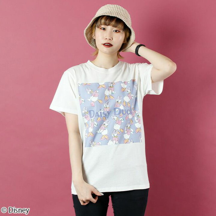 楽天市場 Disney ディズニー デイジーダック 柄プリントtシャツ パニカムトーキョー 楽天市場店 楽天市場 Disney ディズニー デイジーダック 柄プリントtシャツ パニカムトーキョー 楽天市場店