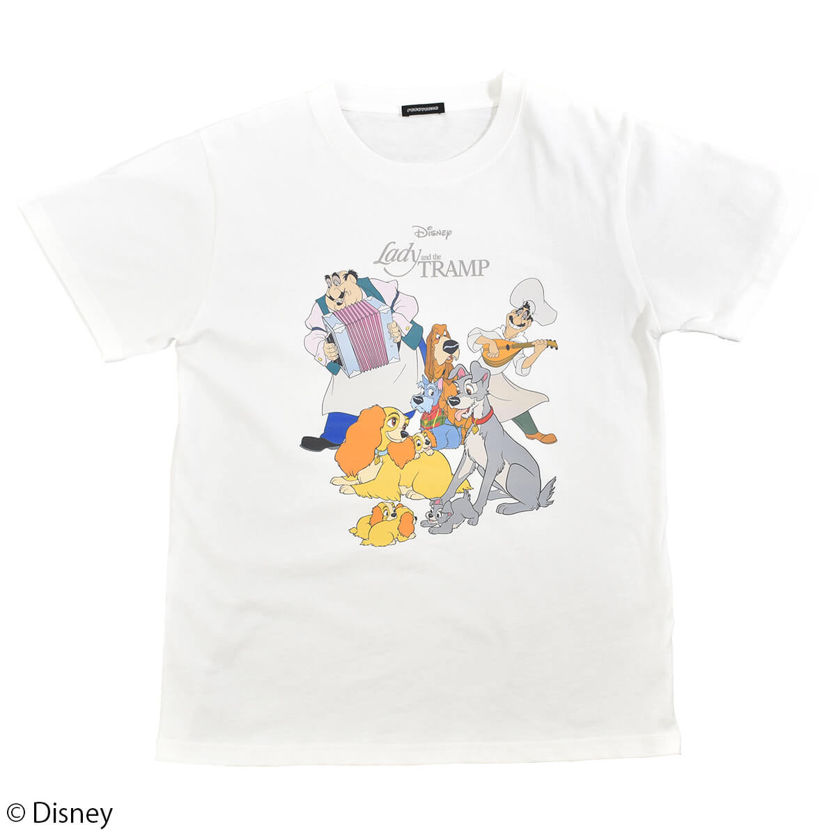 国内在庫 パニカムトーキョー キャラクターファッションの通販専門店 Disney 初回限定 ディズニー Tシャツ わんわん物語 TOKYO PONEYCOMB