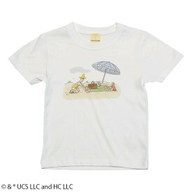 【おさるのジョージ】浜辺ピクニック/KidsTシャツ(110cm・120cm)(POPPINS)