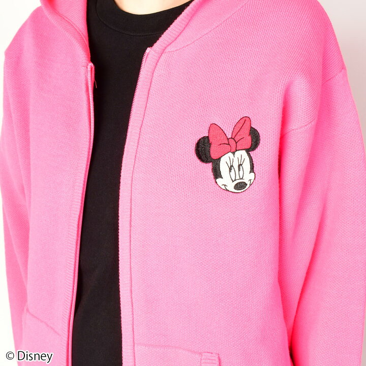 楽天市場】【Disney(ディズニー)】ミニーマウス/刺繍ニットパーカー 