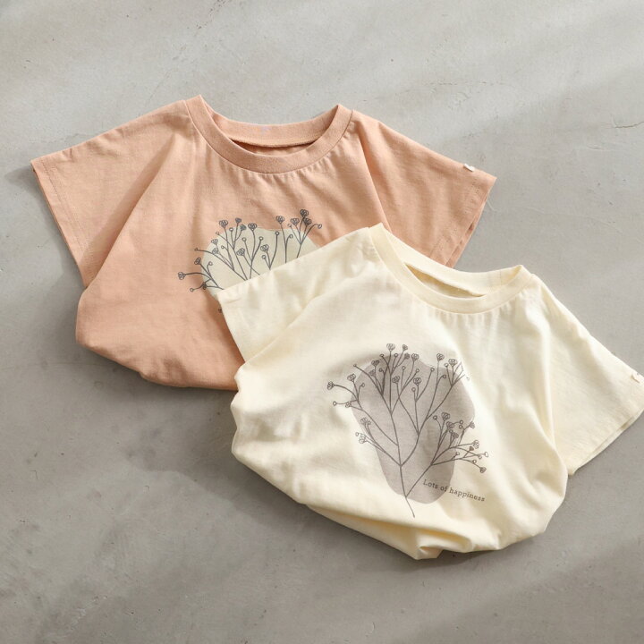 楽天市場】ドルマン 半袖 Tシャツ プリント キッズ ベビー カットソー  