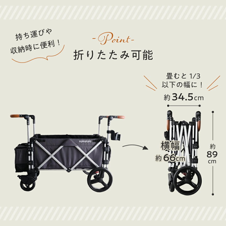 楽天市場】KEENZ×PUPPAPUPO ストローラーワゴン キャノピー付き レイン 