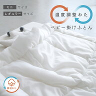 【温度調整わた】 ベビー 掛けふとん ヌード 洗える 単品 オールシーズン 夏 冬 赤ちゃん 掛け布団 ミニ …
