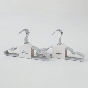 滑りにくい ベビー&キッズ ハンガー 子供用 滑り止め加工 10本 20本 PVCコーティング スリム 収納 浴室乾燥機 滑らない キッズ ベビー