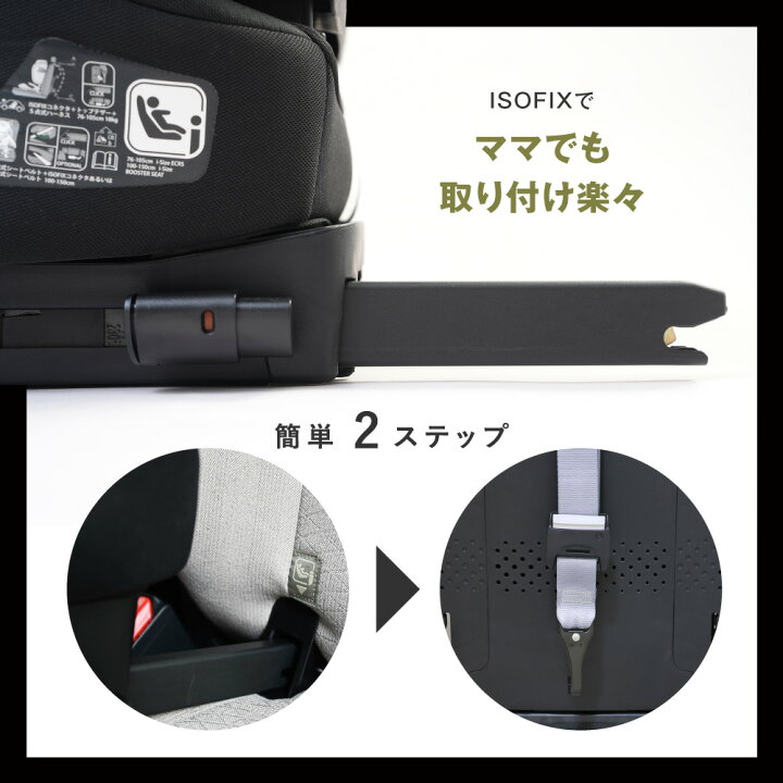楽天市場】折りたたみ チャイルドシート ISOFIX R129 i-Size 