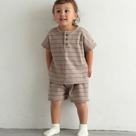セットアップ 半袖 Tシャツ ショートパンツ ワッフル キッズ ベビー トップス ボトムス 春 夏 70 80 90 100 110 子供服 男の子 女の子