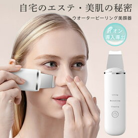 当日発送！ウォーターピーリング 防水 毛穴 EMS 美顔器 角質 顔 鼻 角栓 皮脂 肌の スキン 母の日 プレゼント コンパクト 軽量 携帯便利 フェイス 鼻周り 入荷済み